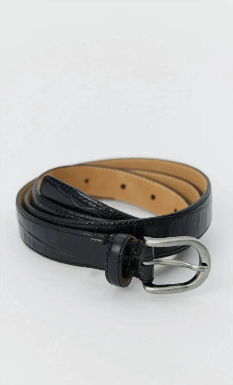 NEW MFPEN unisex croc occasion belt in black